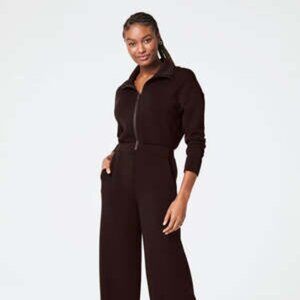 SPANX® AirEssentials Long Sleeve Wide Leg Jumpsuit